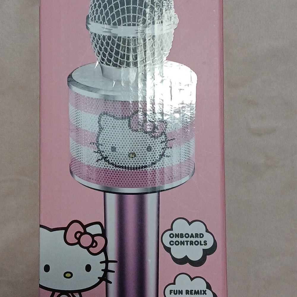 Hello Kitty Pink and White Party Microphone with Fun Features